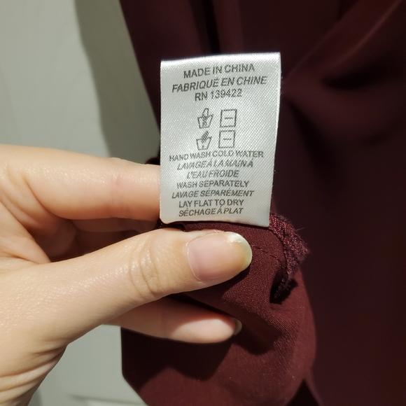 TOBI Shift Dress - burgundy Sz L - Picture 10 of 10